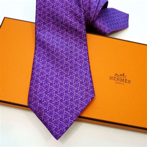 hermes silk tie mens purple|hermes fabric ties.